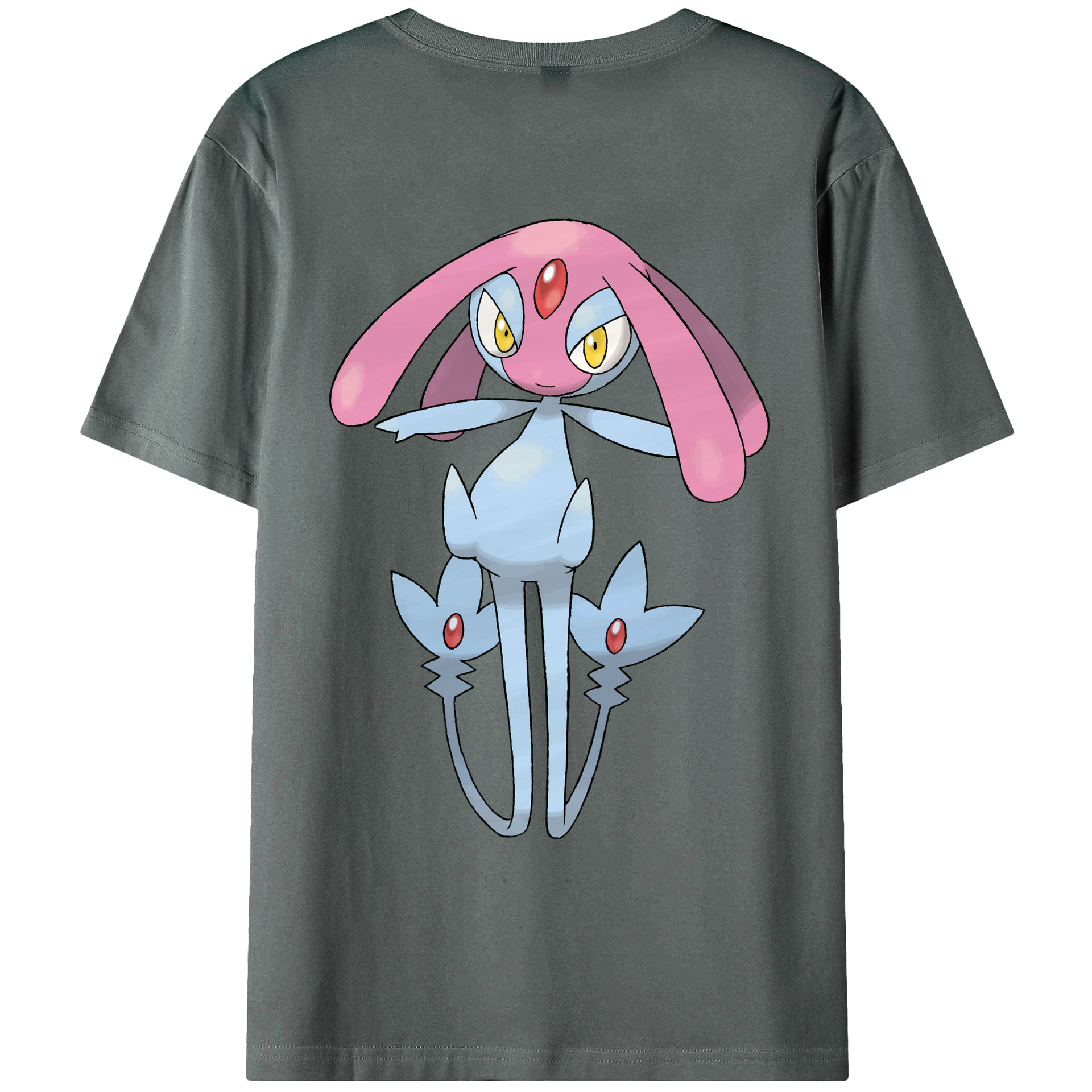 （画像用） ポケットモンスター Pokémon 綿100％ メンズ半袖Tシャツ（バックプリント） 通気性